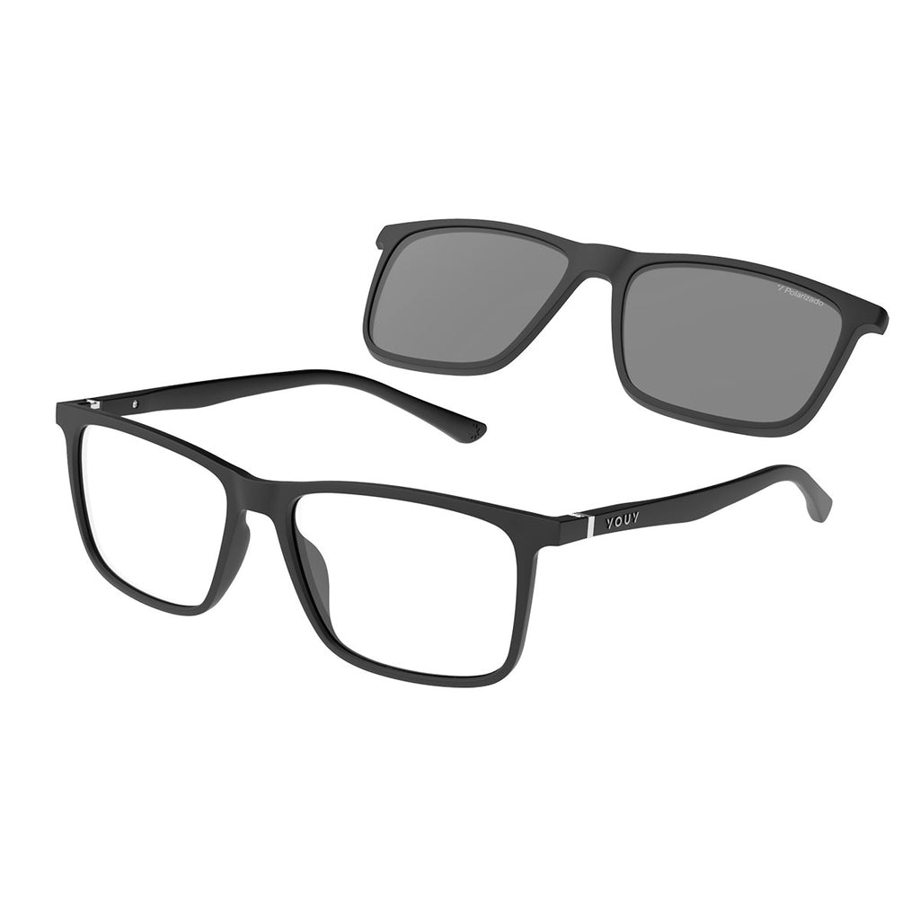Armação com Clip-On Solar YOUY Y6040