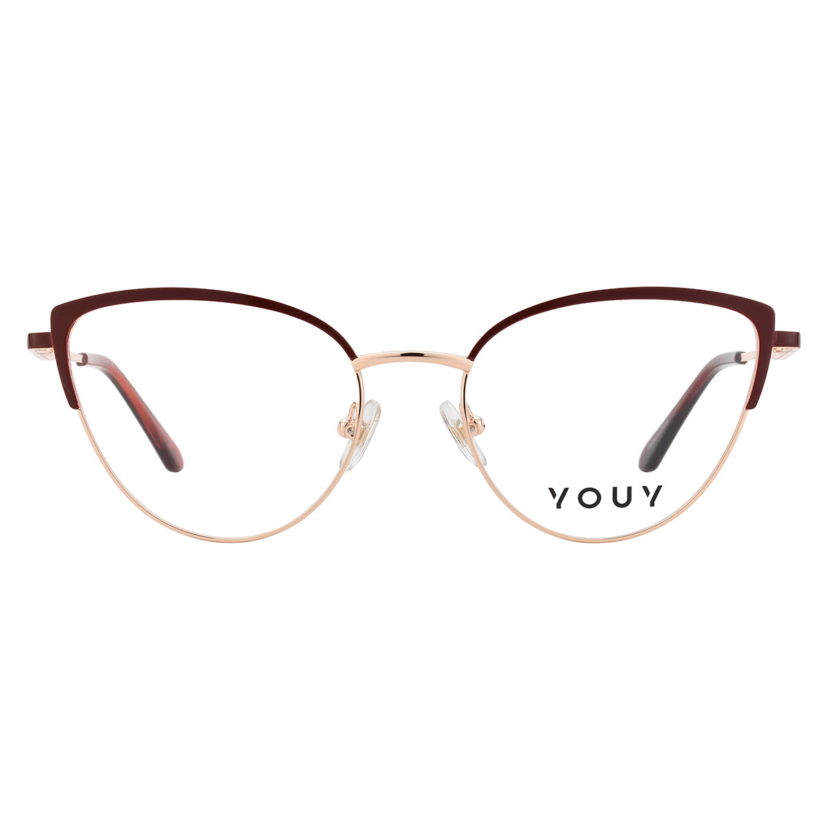 Armação de Grau Youy Y6044 Rosé Brilho - frente